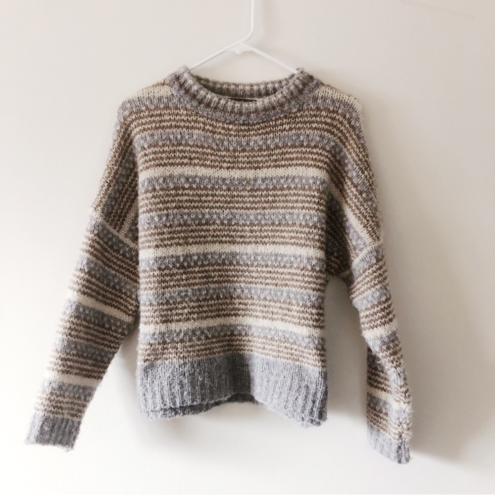Anthropology ✨ Elsamanda Crew Neck Sweater